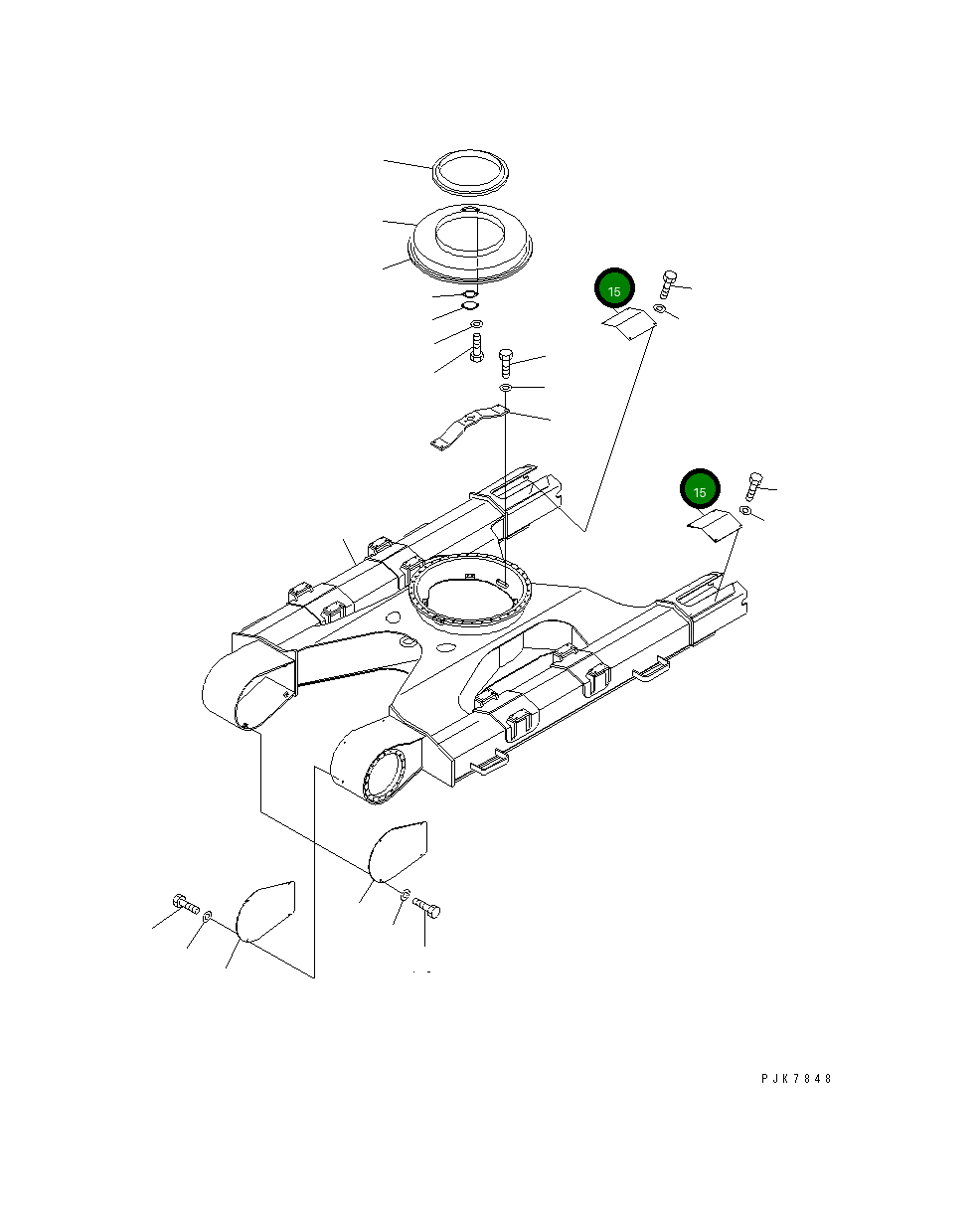 Крышка 14S-30-11180  Komatsu