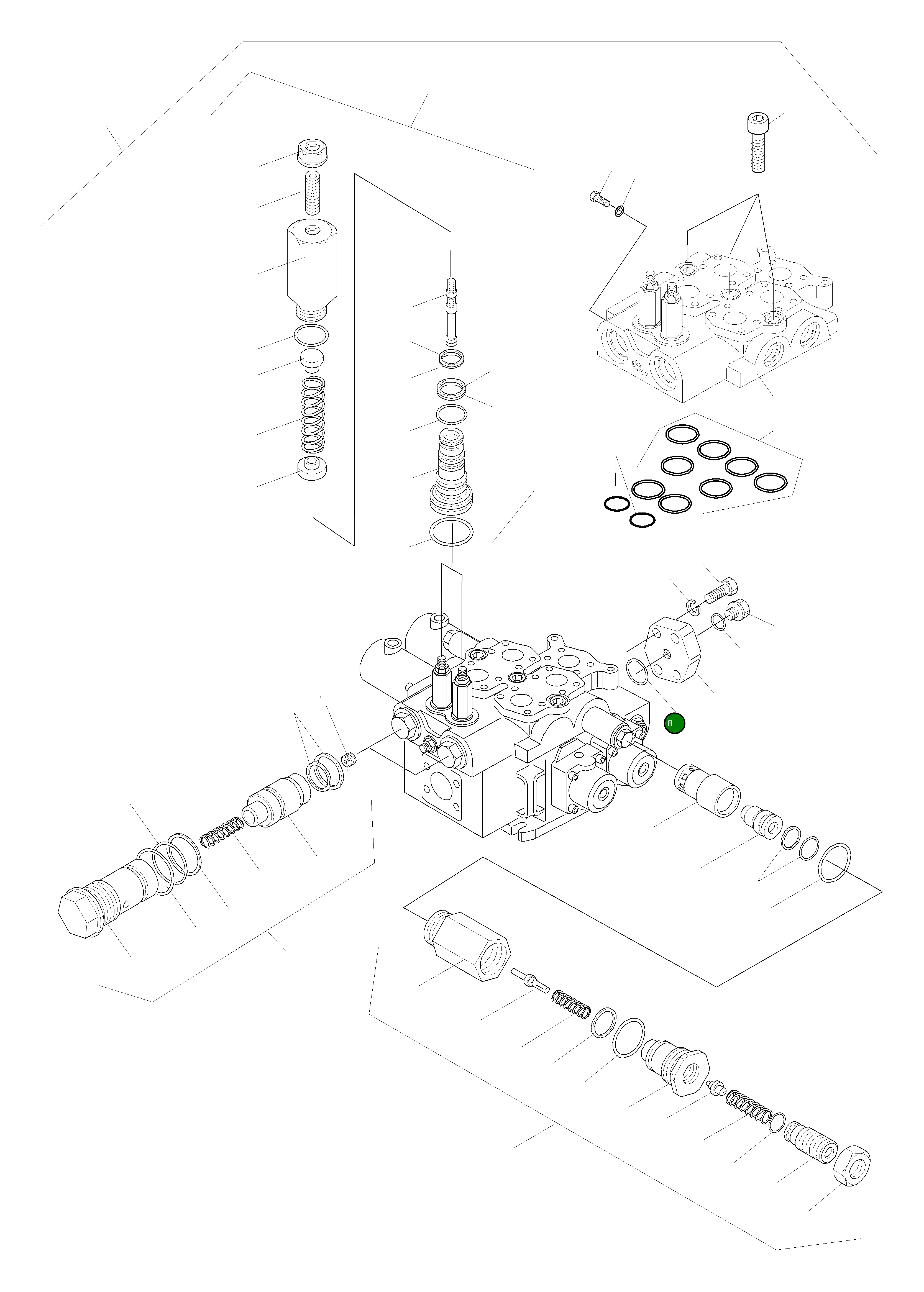 Кольцо уплотнительное (O-Ring) 421-64-H0P41 Komatsu