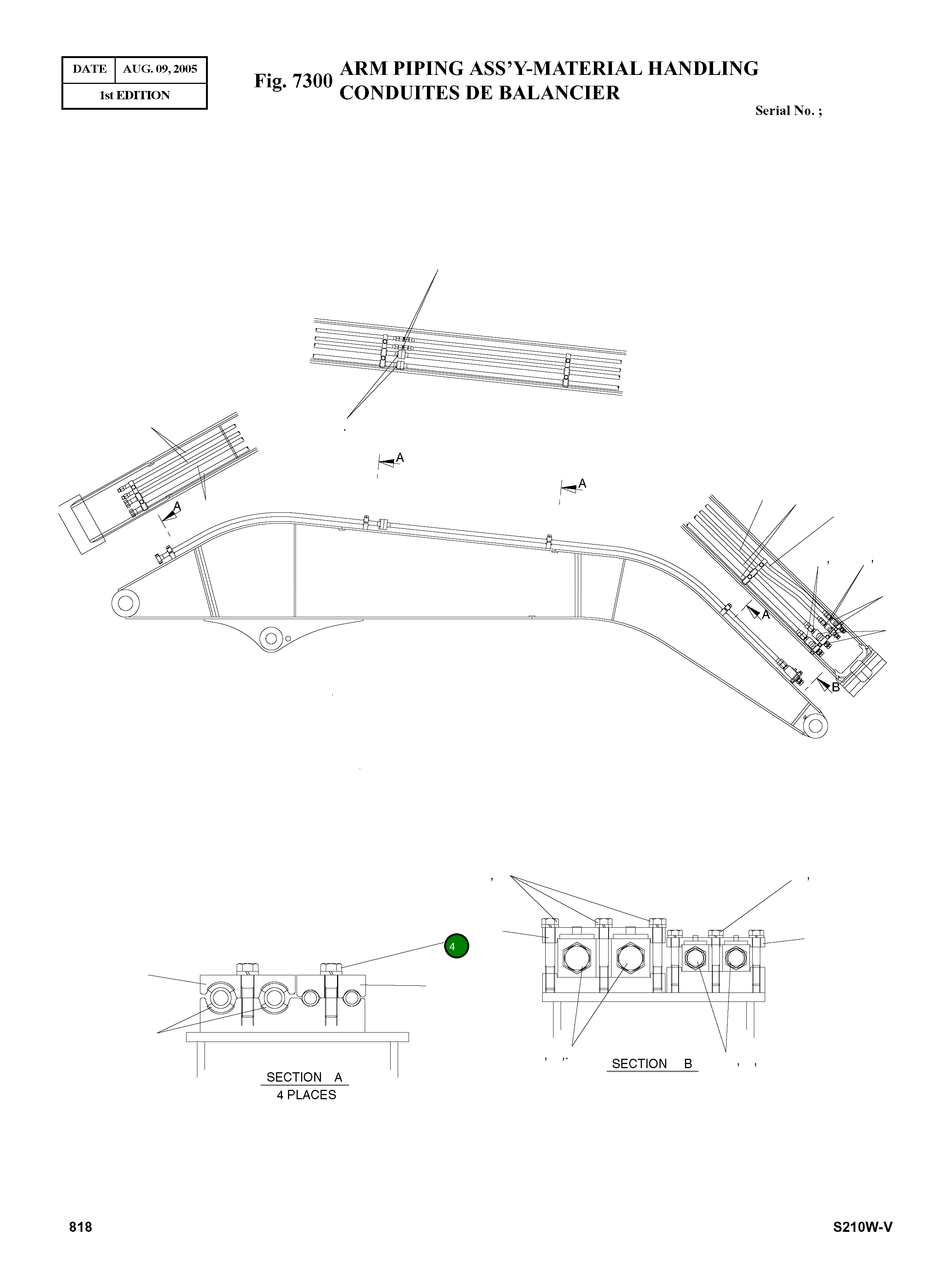 Болт S0556463 Komatsu