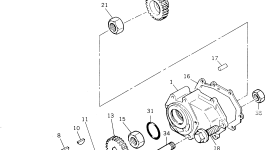 Вал PK3276P011 Komatsu