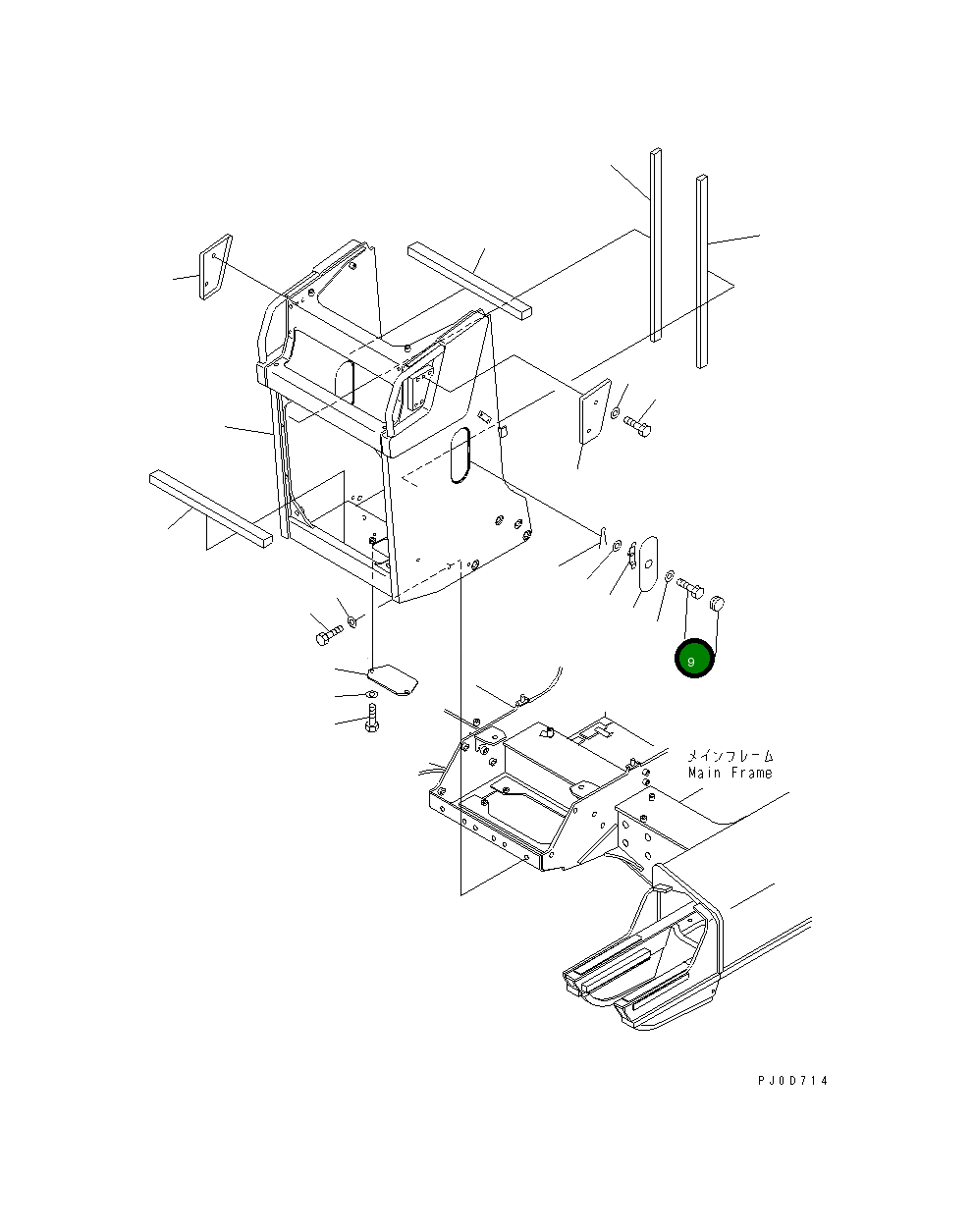Болт 01012-81235 Komatsu