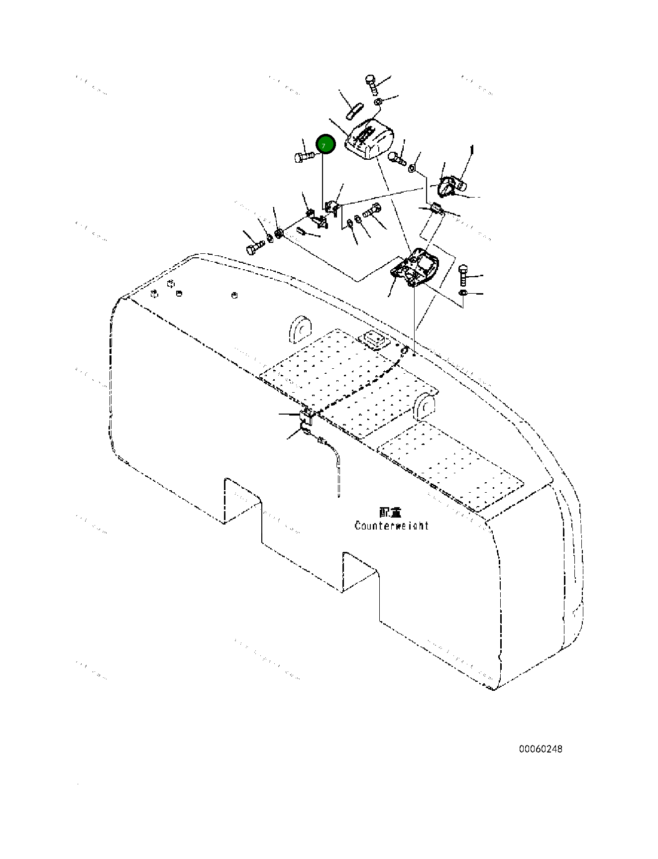 Крышка 207-06-76420  Komatsu