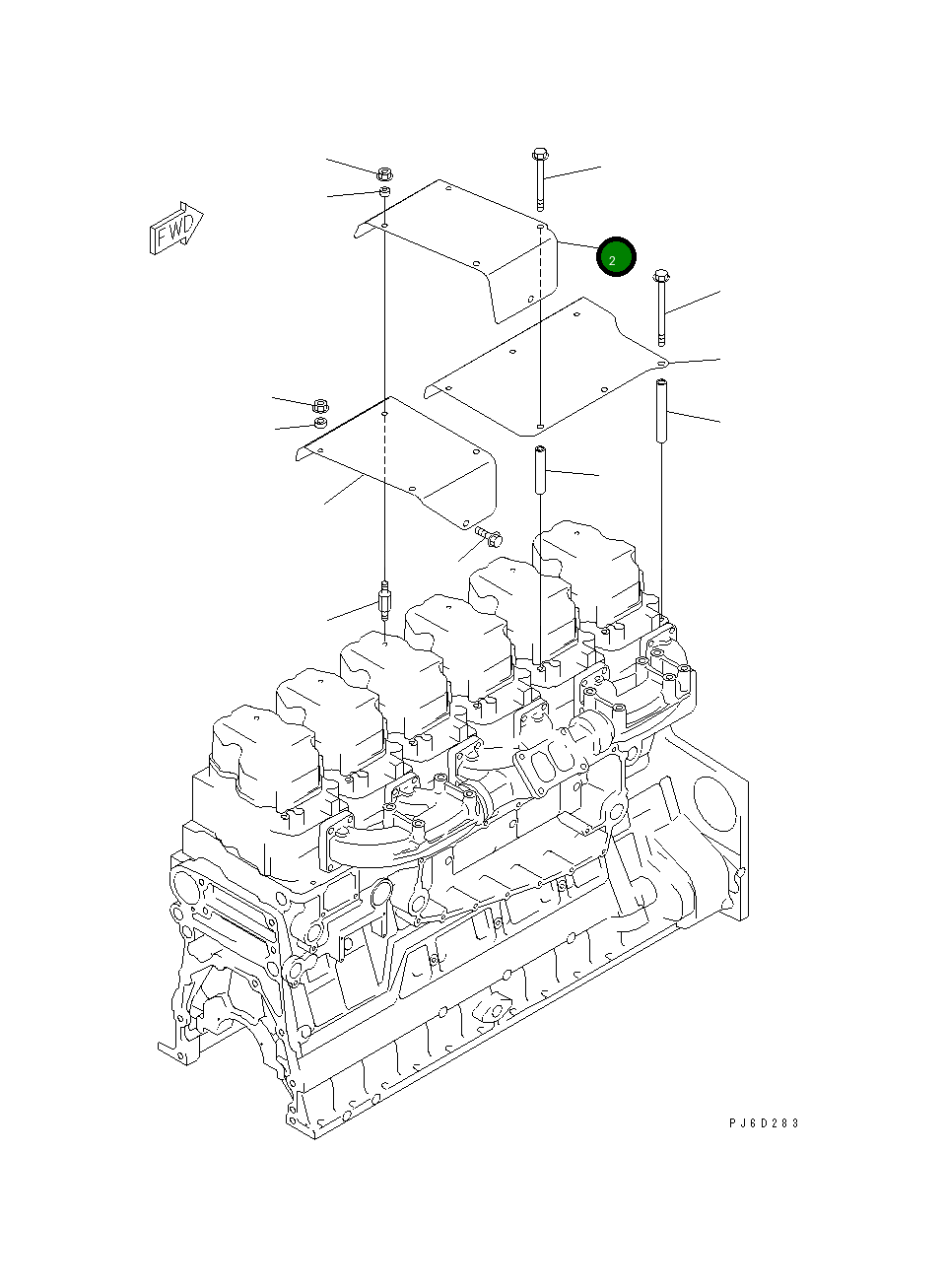 Крышка 6217-11-9871  Komatsu