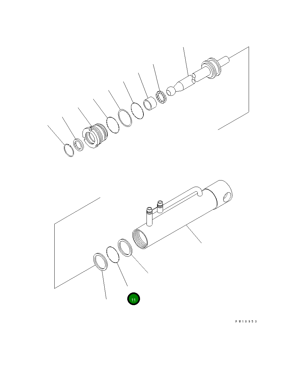 Кольцо уплотнительное (O-Ring) 707-34-10600 Komatsu