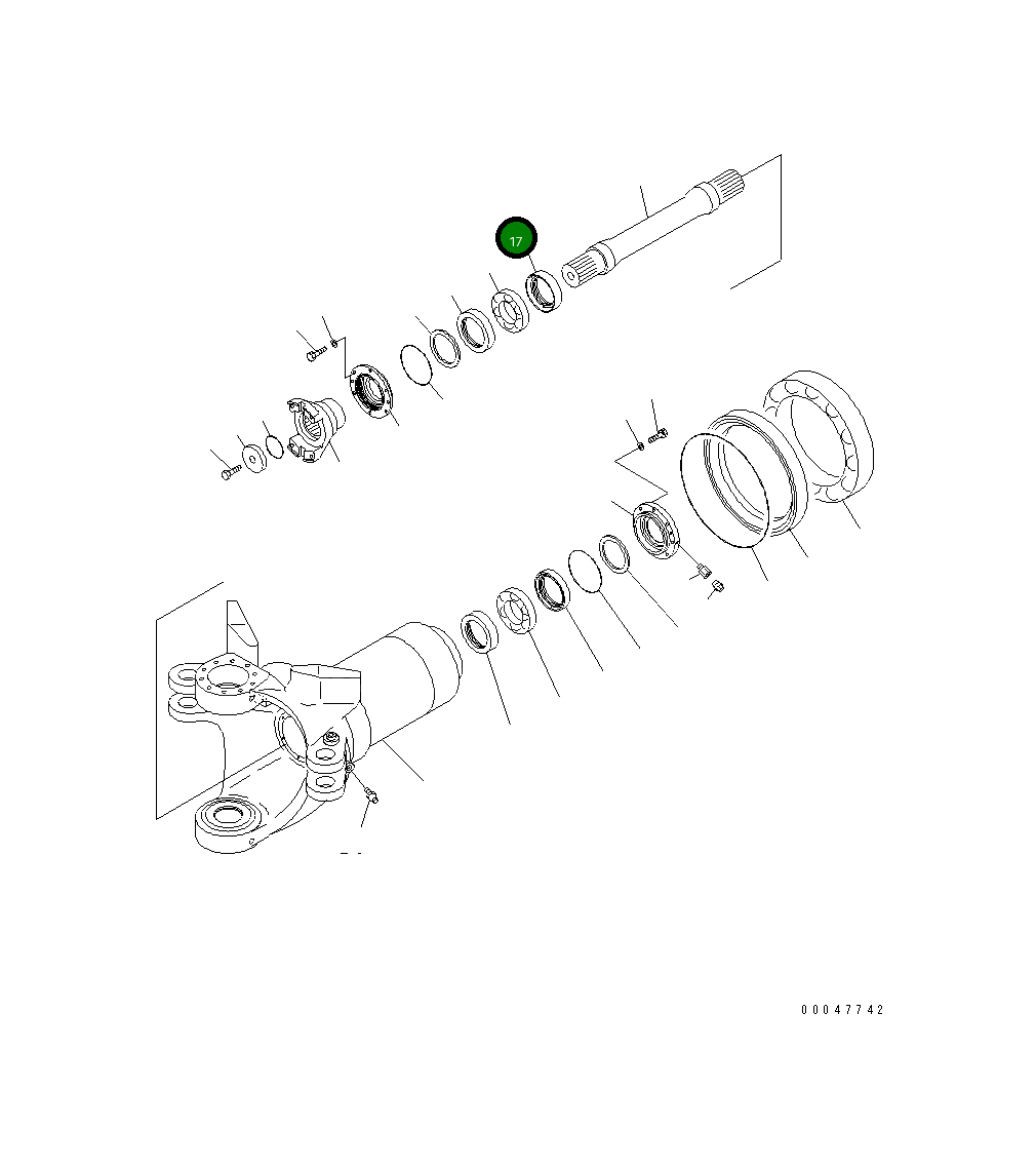 Кольцо 56D-46-13820  Komatsu