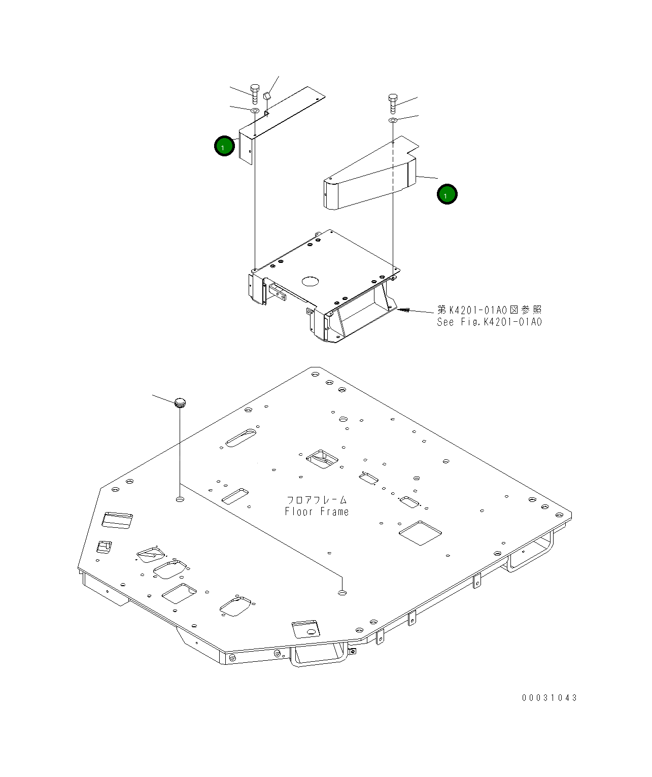 Крышка 421-54-32141 Komatsu