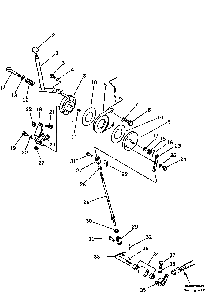 Болт 01052-52185  Komatsu