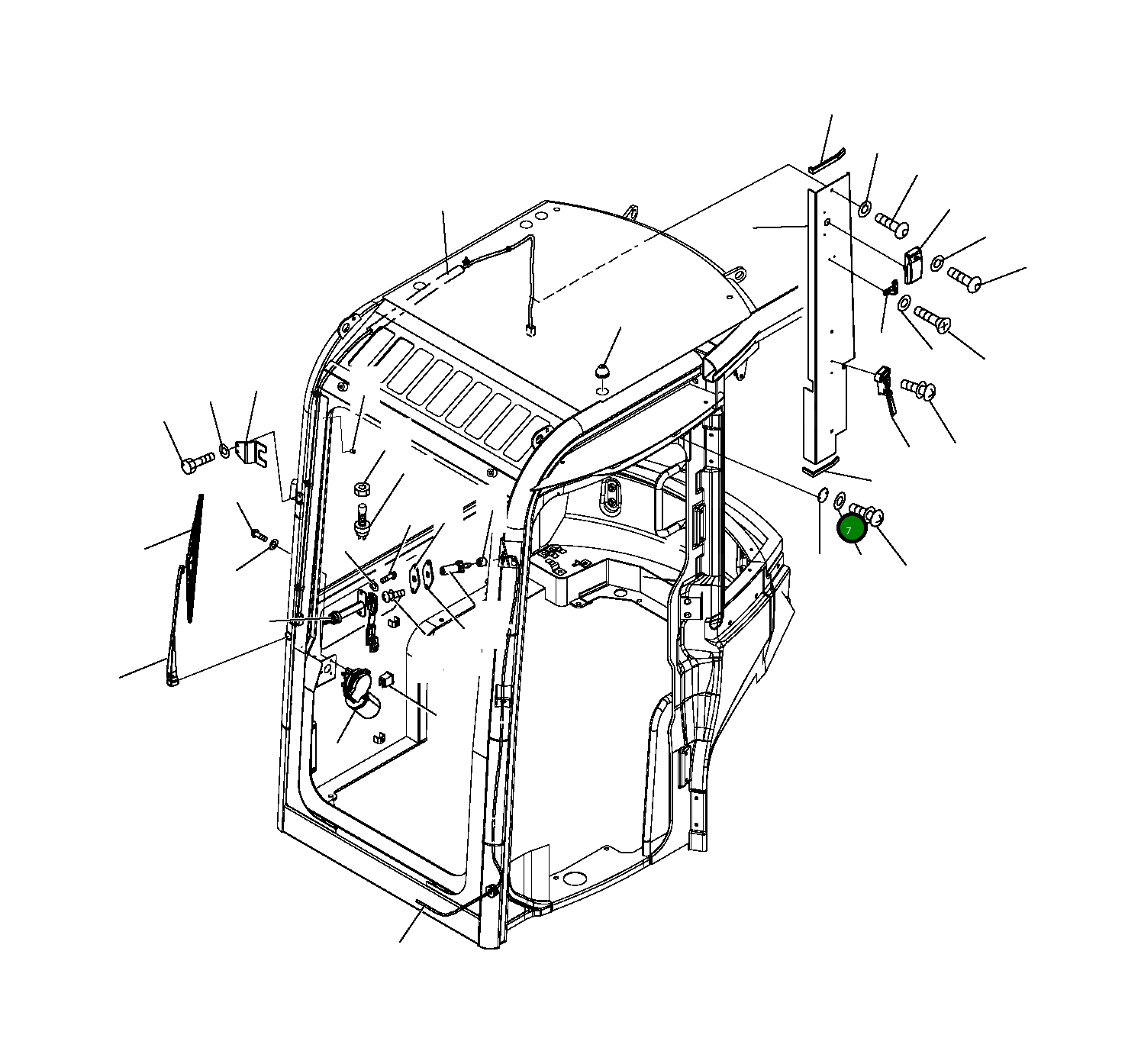 Крышка 22J-54-R8890 Komatsu