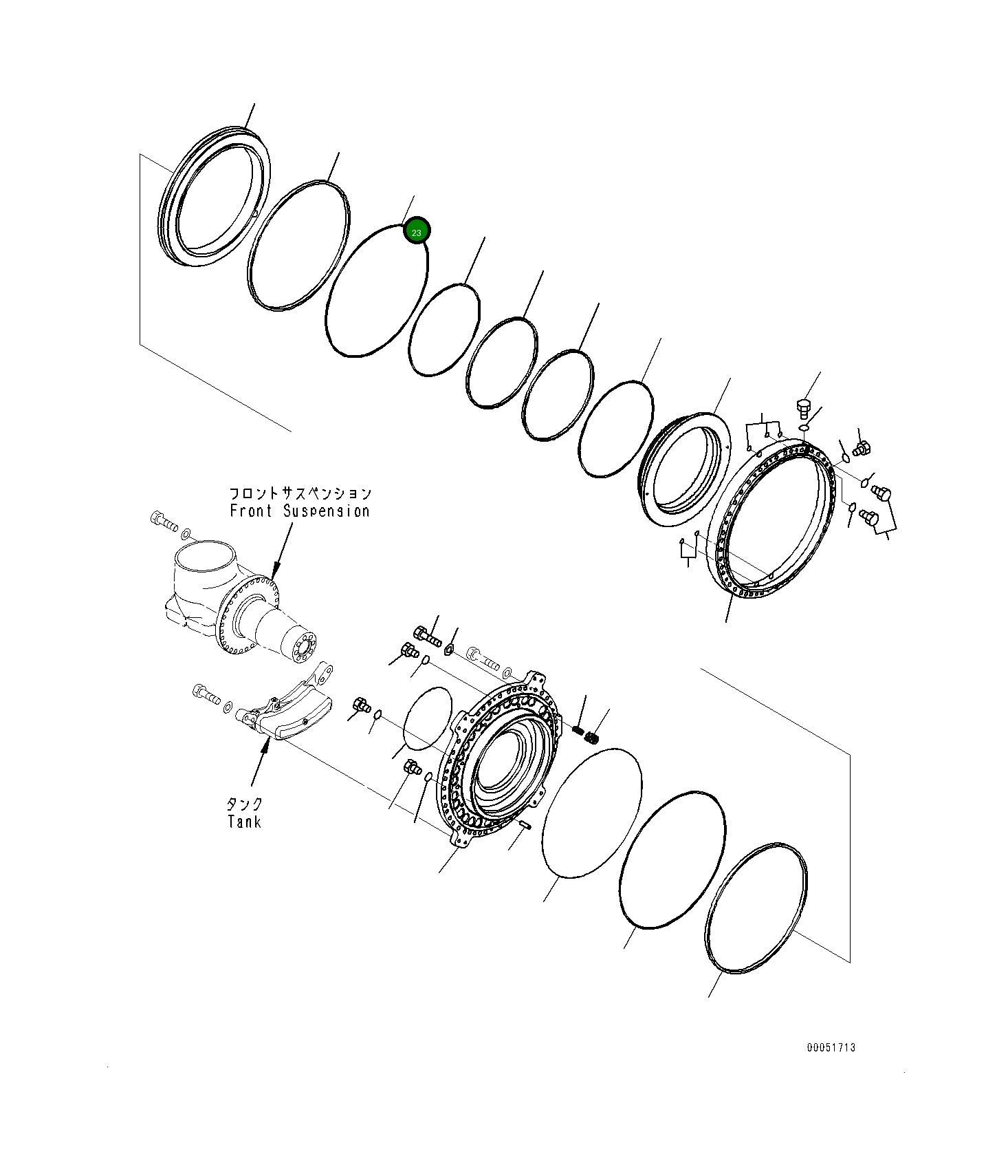 Кольцо 561-34-71661 Komatsu