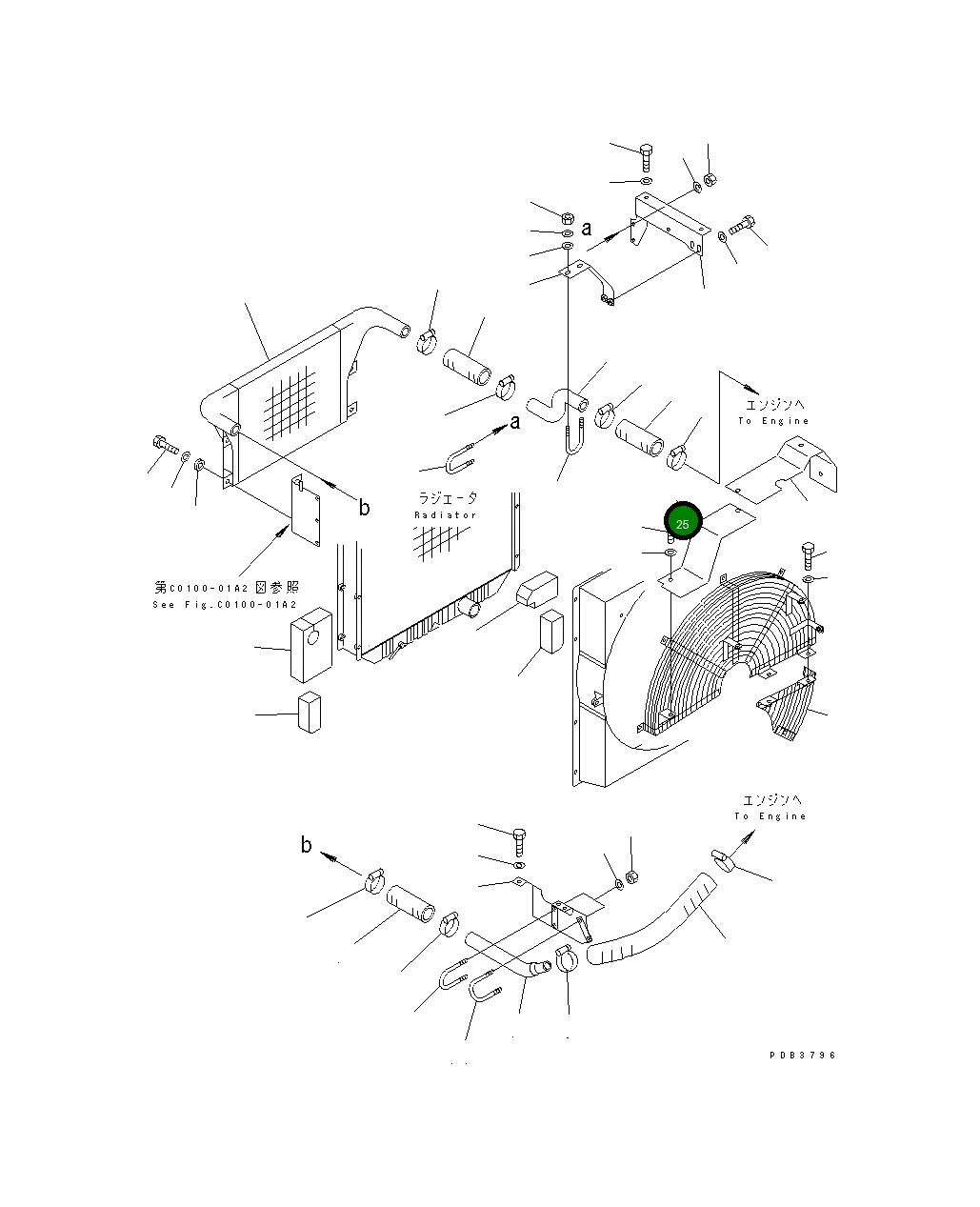 Крышка 207-03-61540 Komatsu