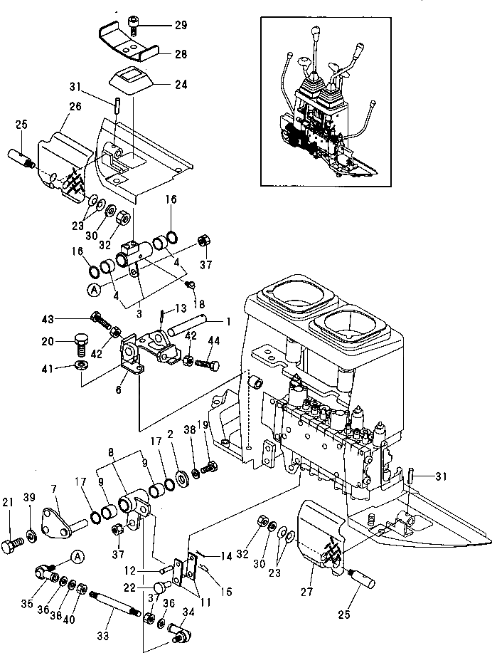 Болт YM26116-080554  Komatsu