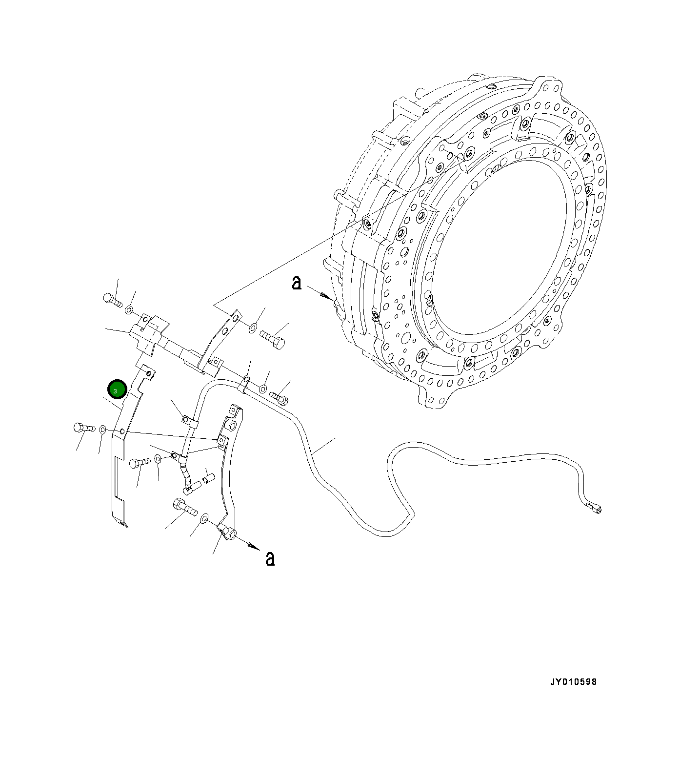 Крышка 561-88-75330  Komatsu