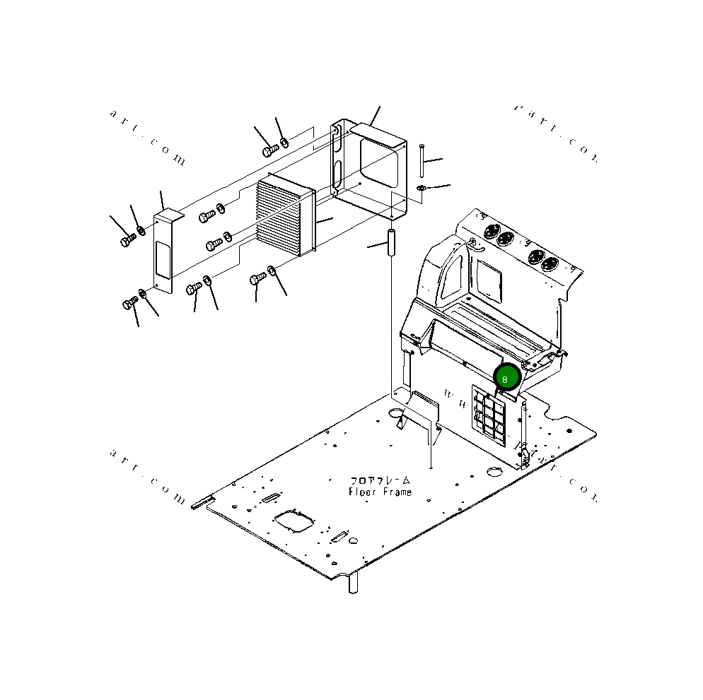 Болт FZ5018105 Komatsu