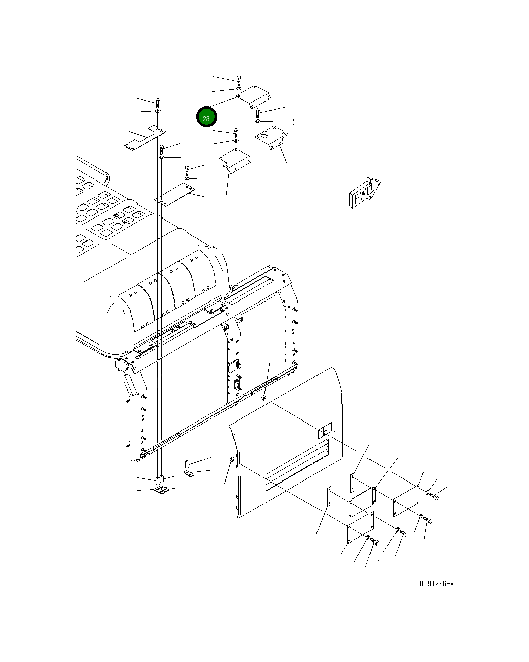 Крышка 208-54-74870  Komatsu