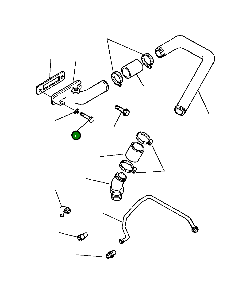 Болт 1238 007 H1 Komatsu