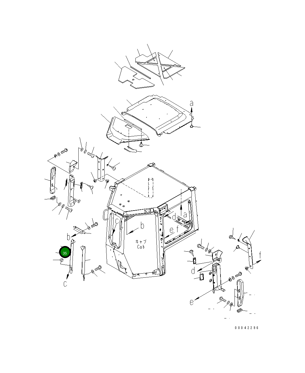 Крышка 17A-979-1952  Komatsu