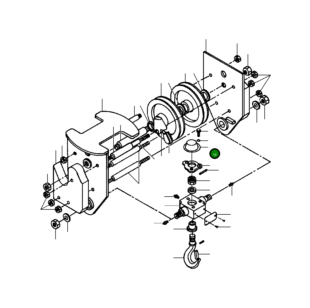 Крышка 122 100 H45 Komatsu