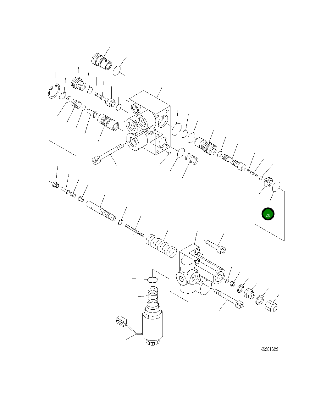 Кольцо уплотнительное (O-Ring) 20E-60-K5790  Komatsu