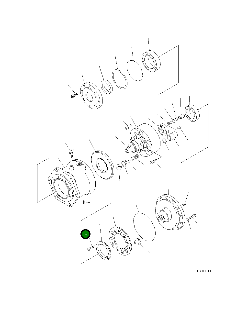 Болт 258-81-26440  Komatsu
