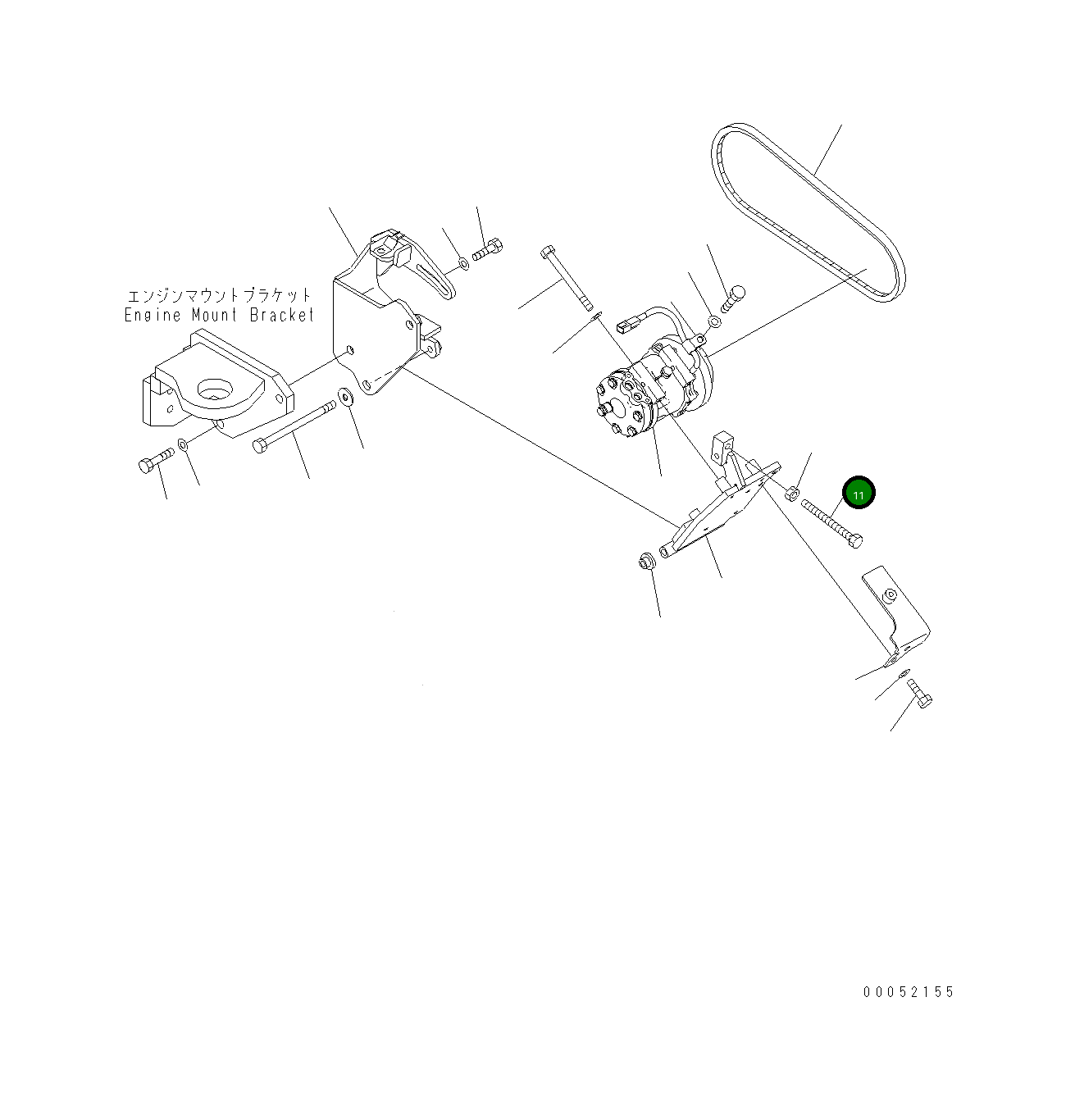 Болт 424-09-H1880 Komatsu