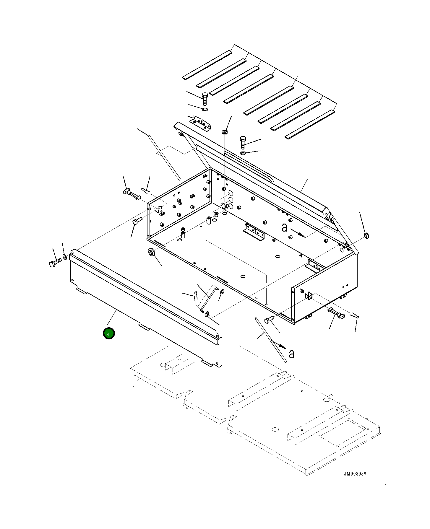 Крышка 561-54-81660 Komatsu