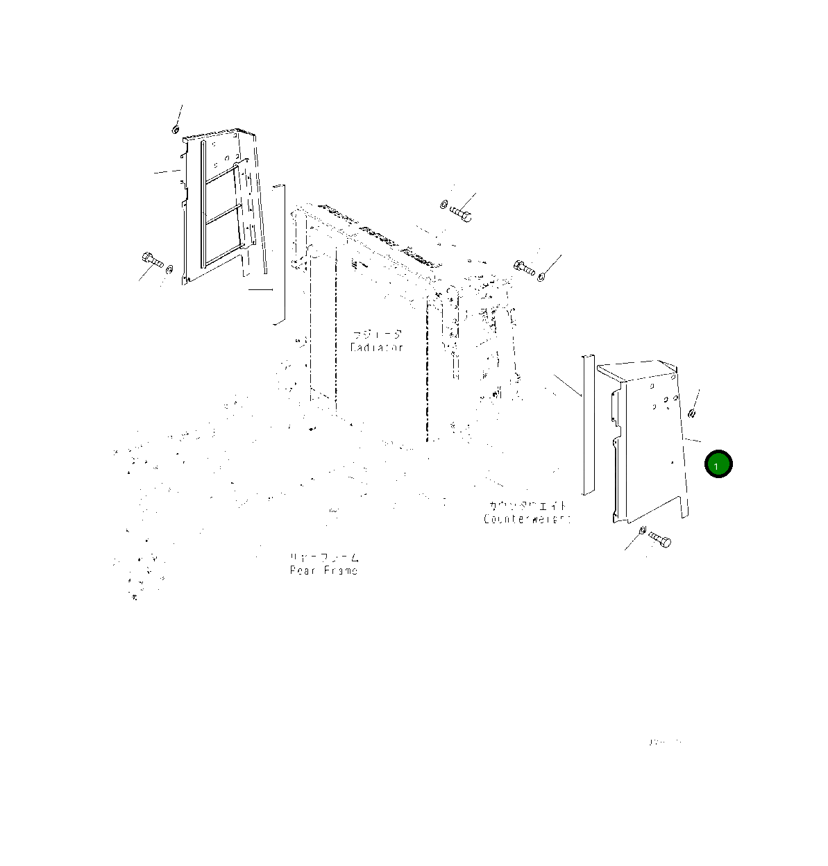 Крышка 425-54-51481  Komatsu