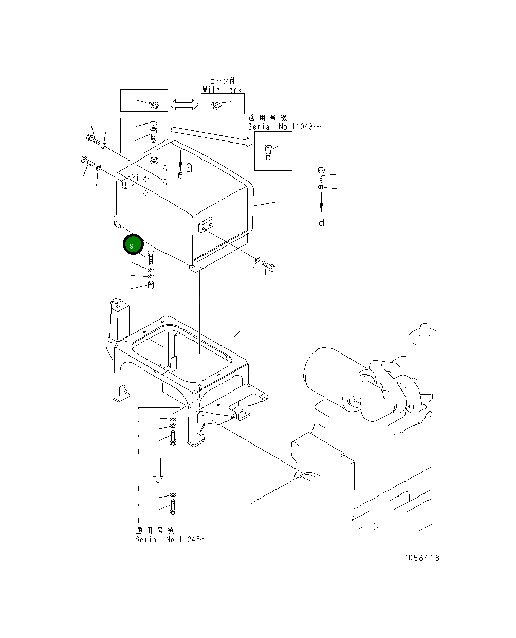 Болт 01011-52000 Komatsu