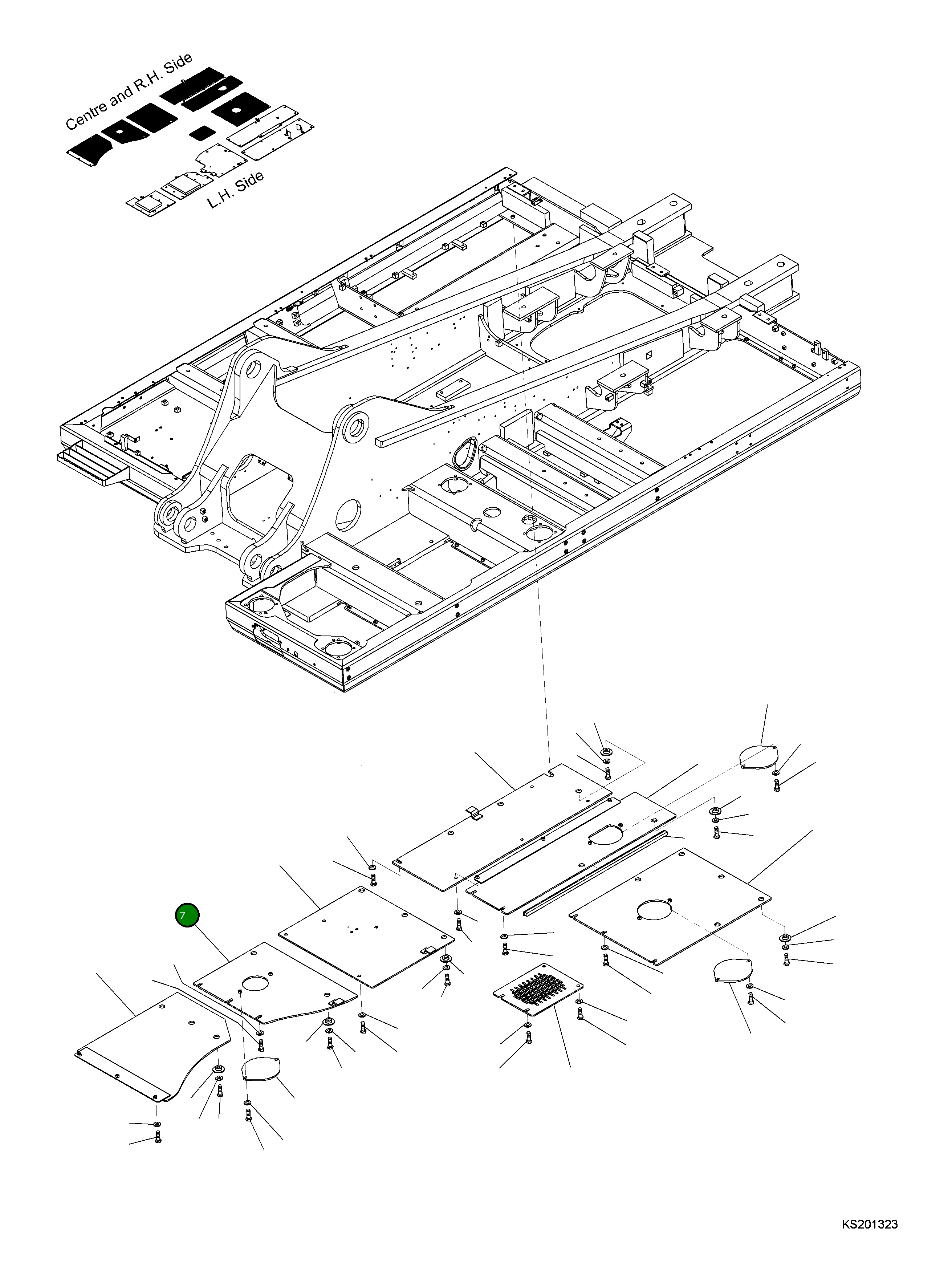 Крышка 207-54-KD480 Komatsu