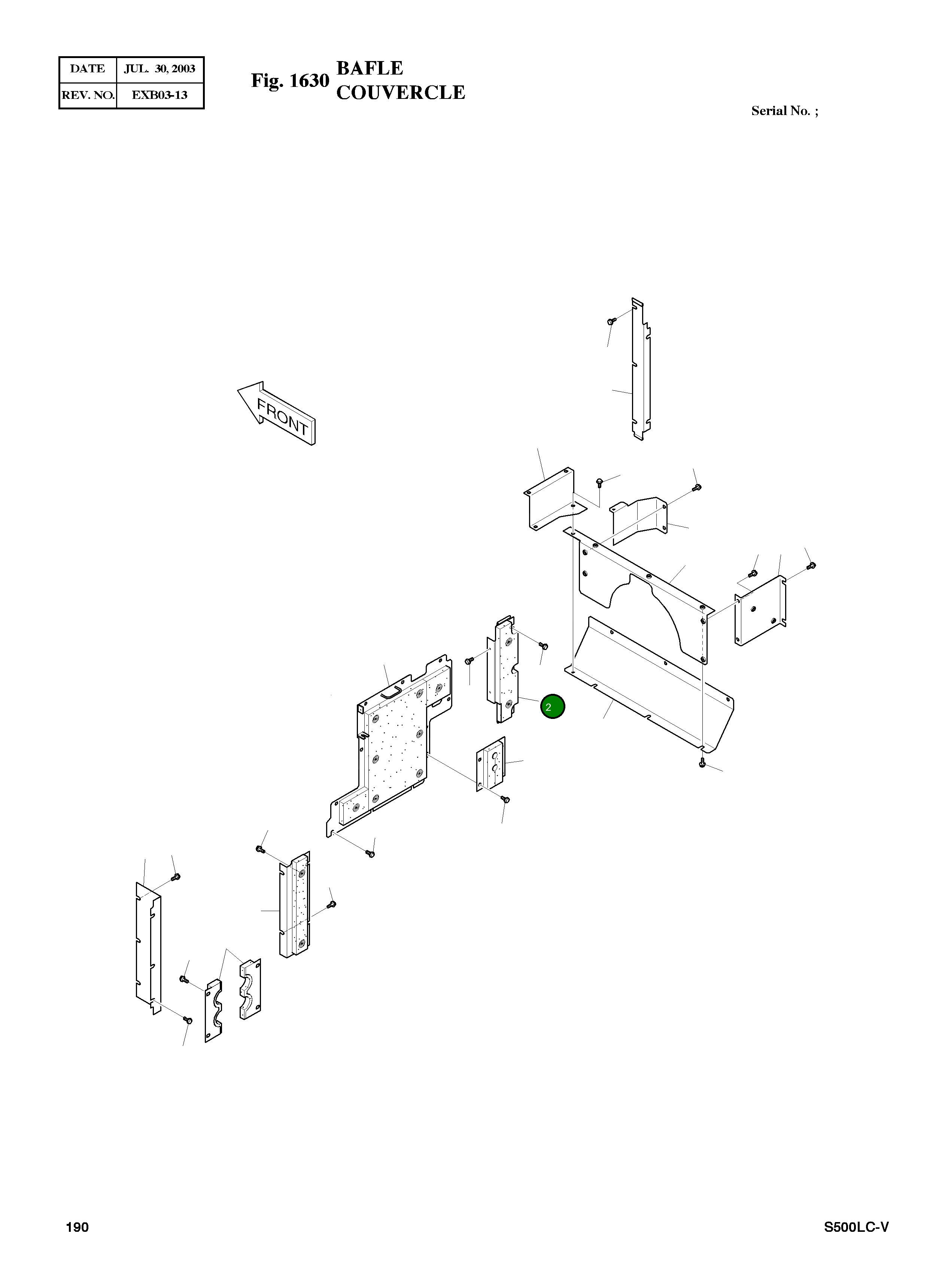 Крышка 621-01699A Komatsu