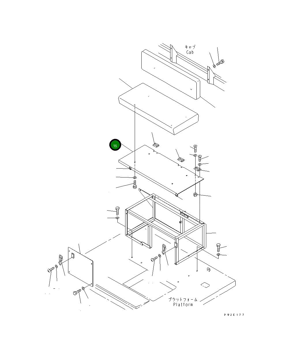 Крышка 263-95-31221 Komatsu