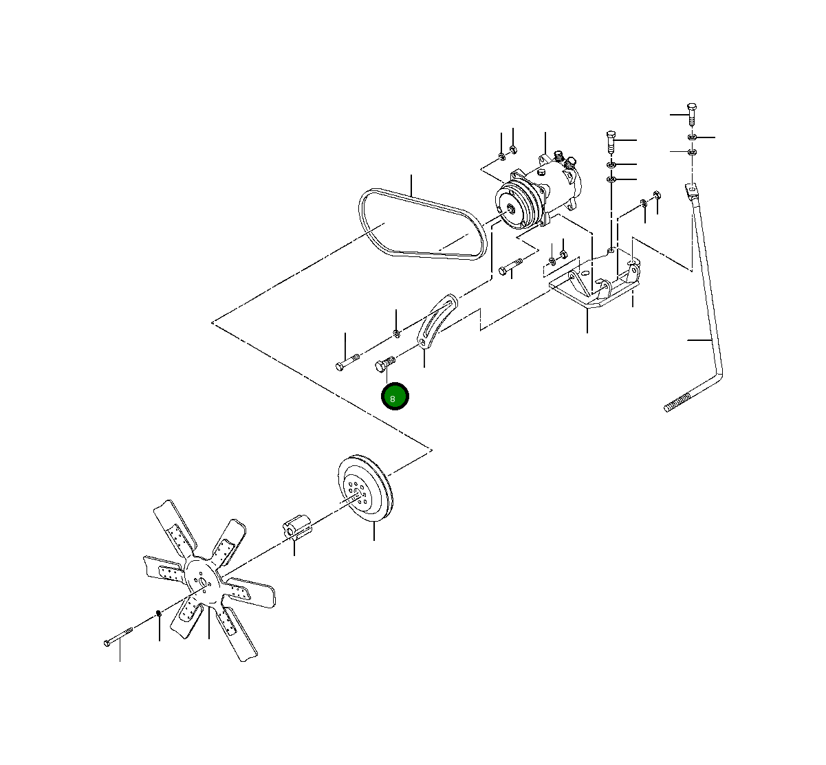 Болт 180 122 R1 Komatsu