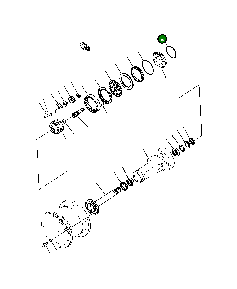 Кольцо уплотнительное (O-Ring) 419-33-11420 Komatsu