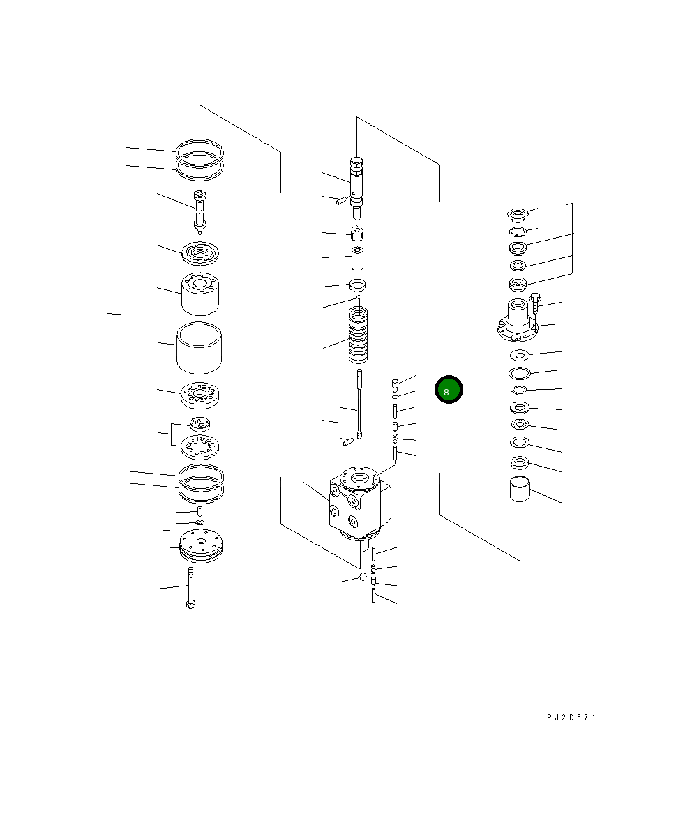 Кольцо уплотнительное (O-Ring) 566-40-42580 Komatsu