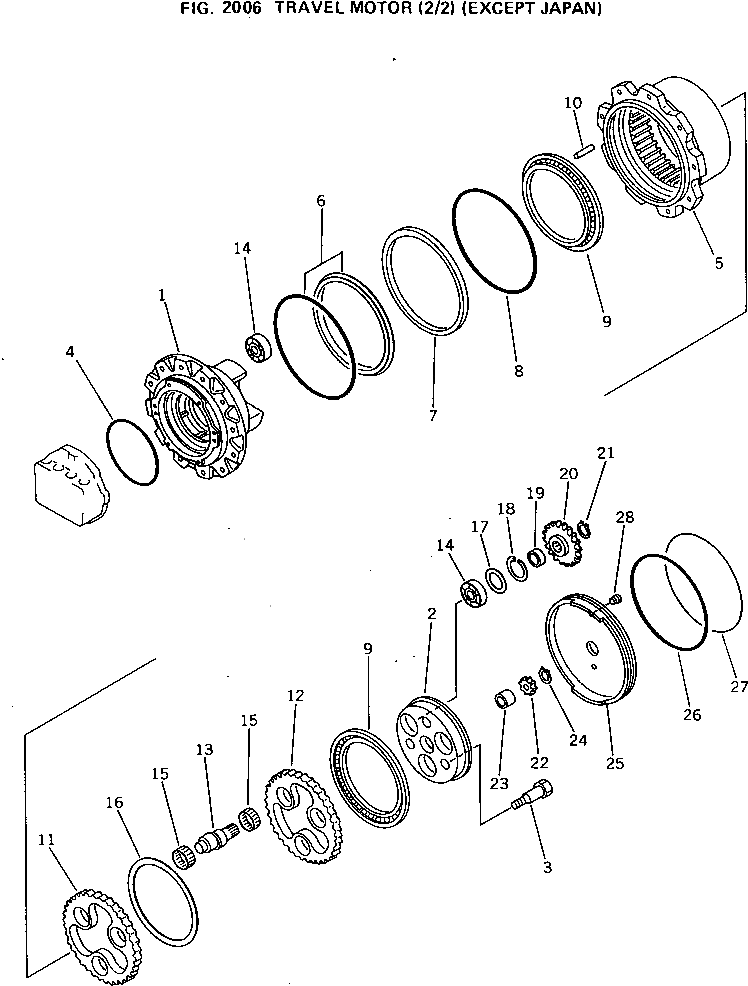 Кольцо TZSJR-01110 Komatsu