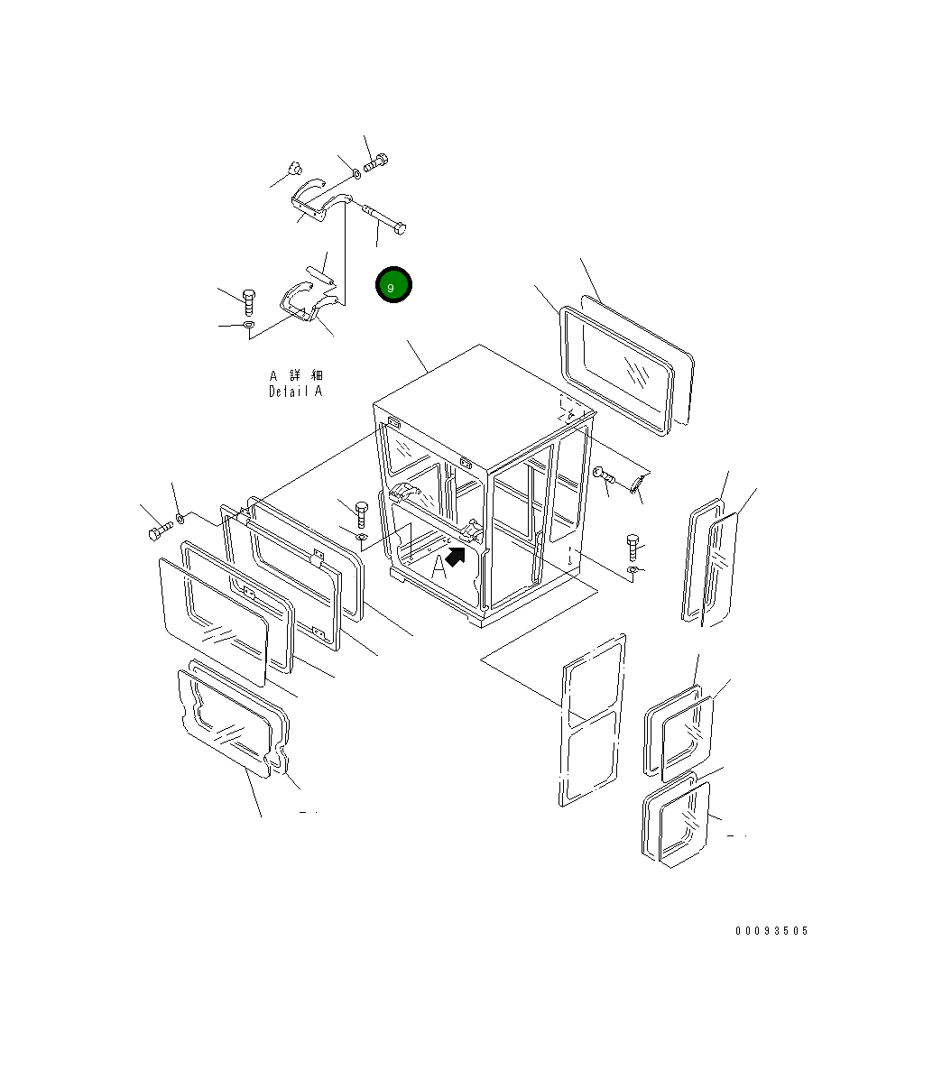 Болт 235-950-2450 Komatsu