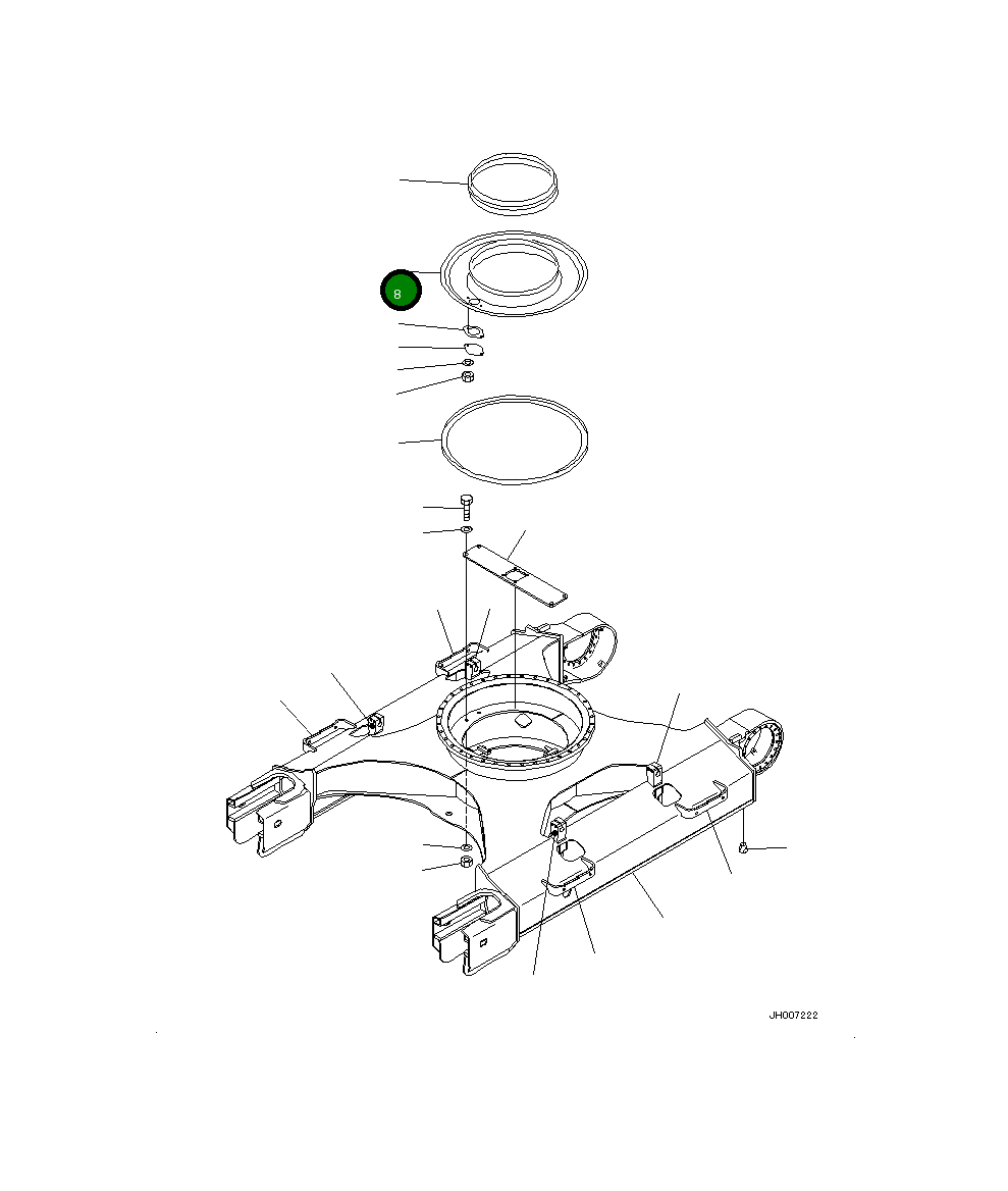Крышка 20Y-30-71151 Komatsu