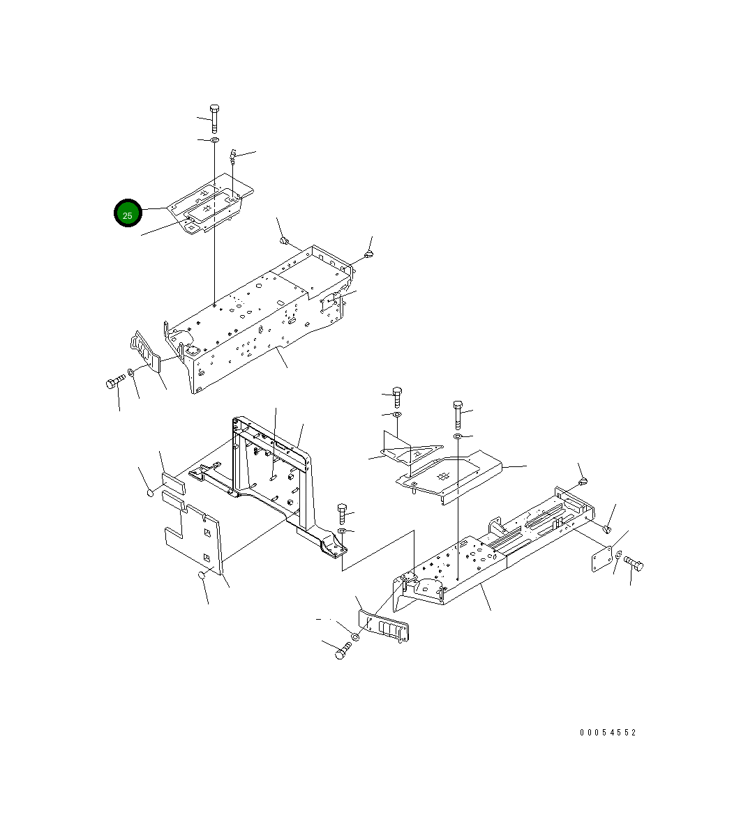 Крышка 154-54-47740 Komatsu
