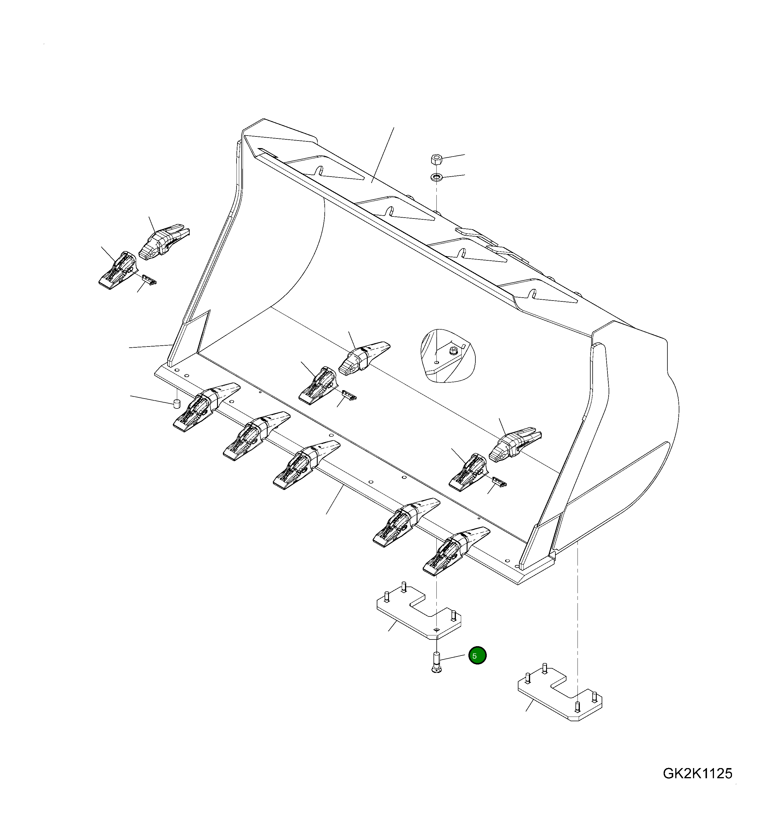 Болт 416-71-H2580 Komatsu