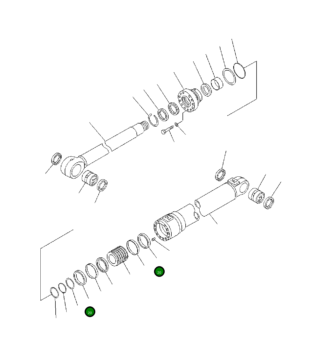 Кольцо 7074420910 Komatsu