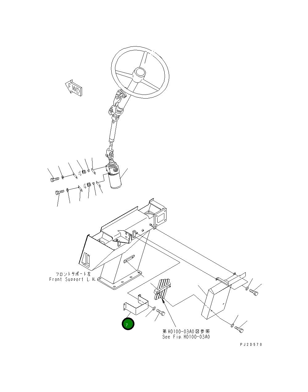 Крышка 569-54-81581 Komatsu