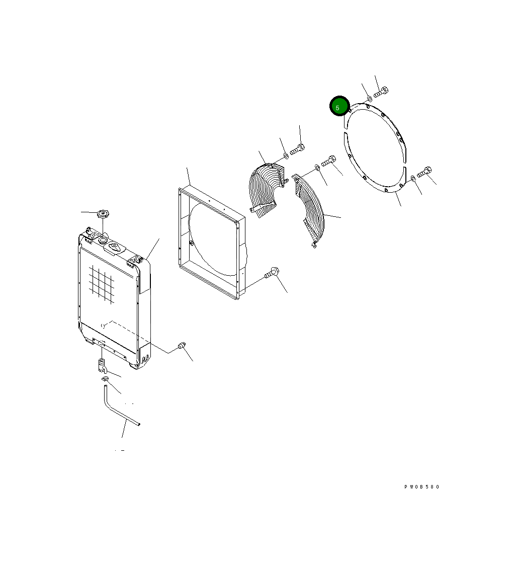 Крышка 124-03-61620 Komatsu