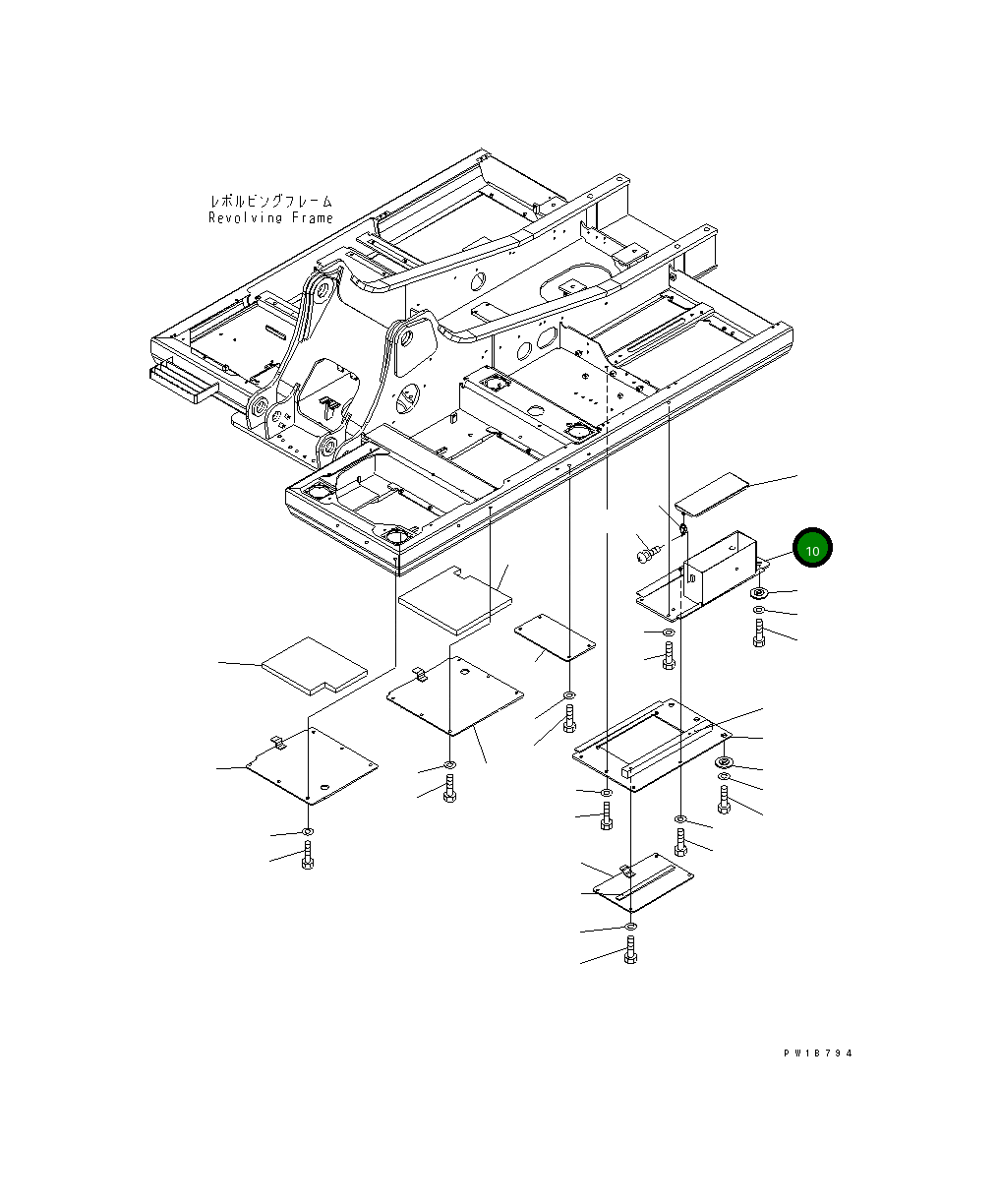 Крышка 20Y-54-62490 Komatsu
