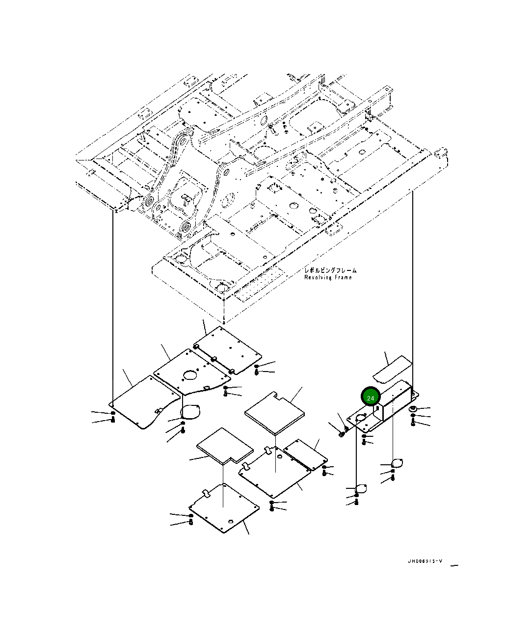 Крышка 20Y-54-75540 Komatsu
