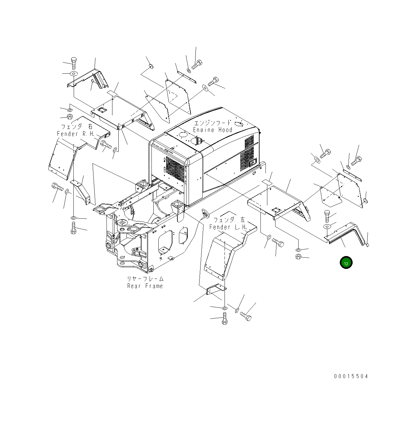 Крышка 418-54-34950 Komatsu
