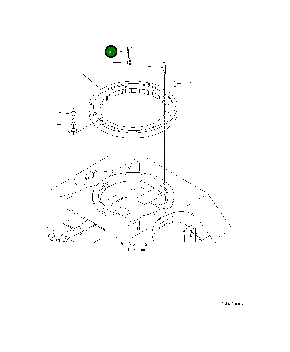 Болт 20P-25-71141 Komatsu