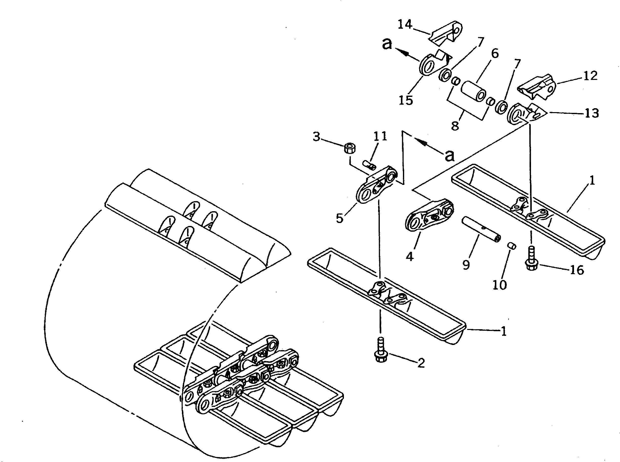 Болт 154-820-1212  Komatsu