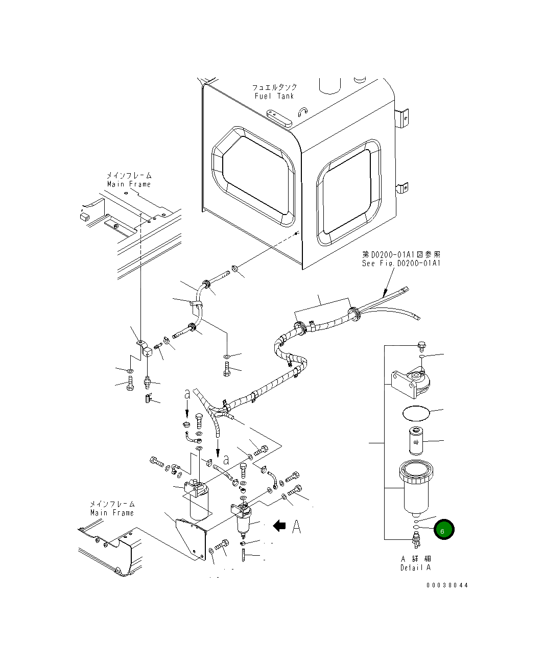 Кольцо уплотнительное (O-Ring) 22U-04-21330 Komatsu