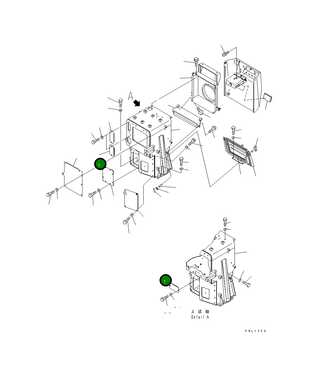 Крышка 198-911-9630  Komatsu