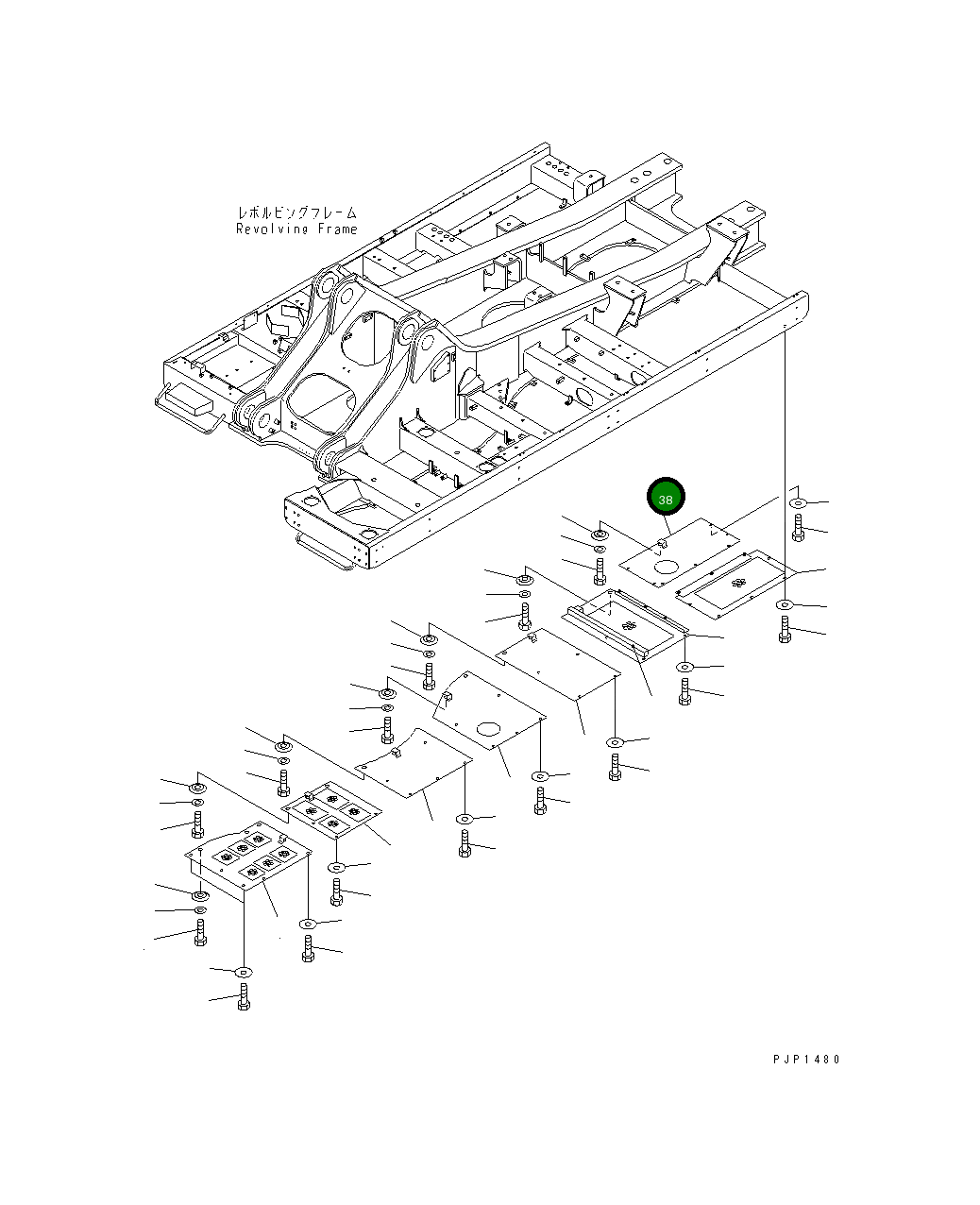 Крышка 209-54-73780 Komatsu
