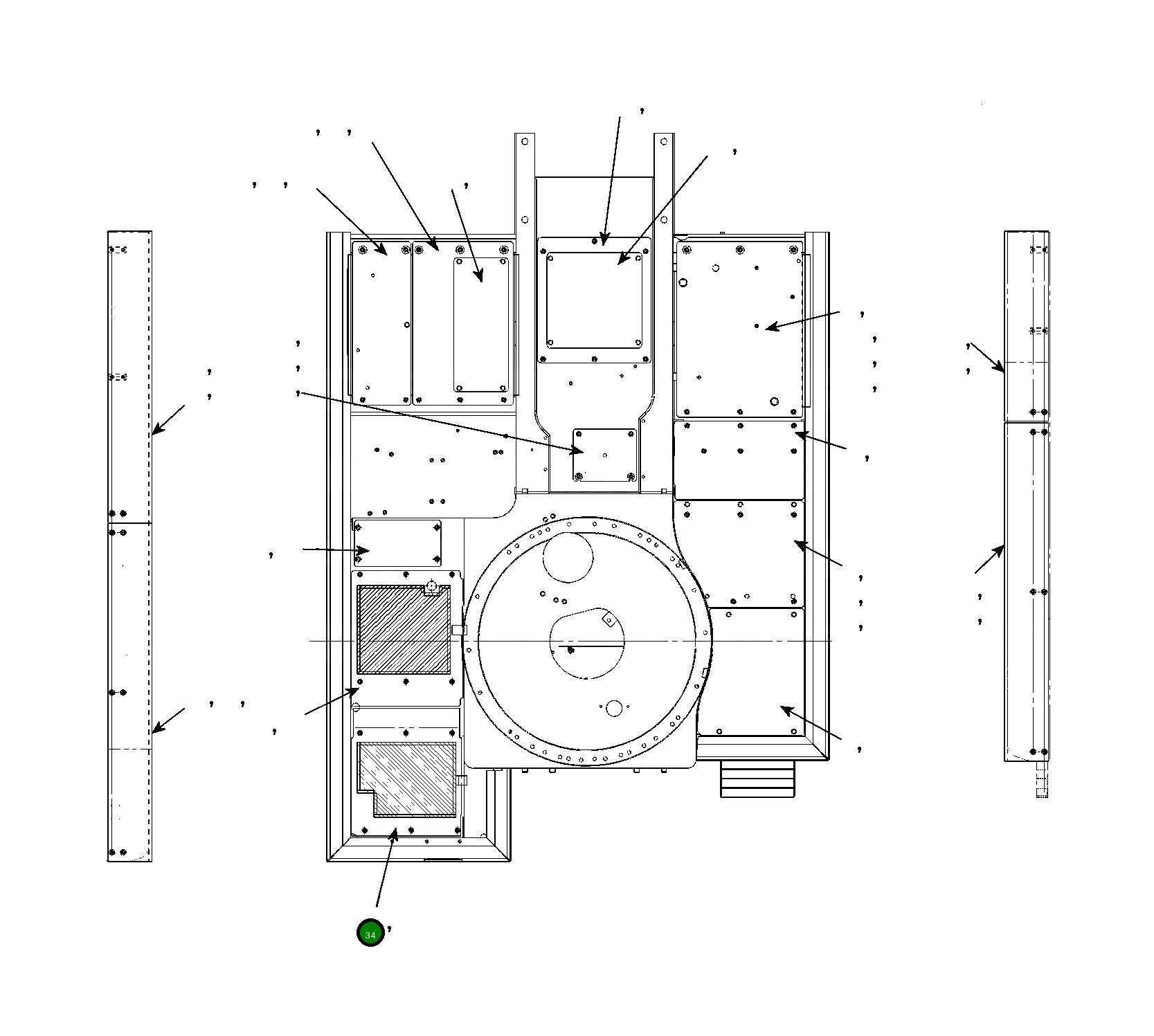 Крышка 206-54-KA110 Komatsu